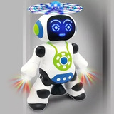 Brinquedo Infantil Robô Dançante Gira Luzes Led Musical