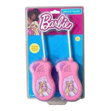Brinquedo Infantil Walkie Talkie Barbie Rosa Candide Novo