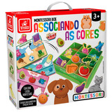 Brinquedo Jogo Bloco Montessori Infantil Associando