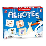 Brinquedo Jogo Da Memória Filhotes De Animais Da Natureza