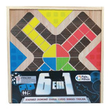 Brinquedo Jogo De Tabuleiro Caixa 6 Em 1 Pais E Filhos 2879