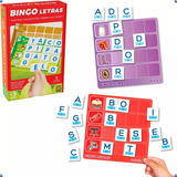 Brinquedo Jogo Educativo Infantil Bingo Letras Grow