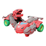 Brinquedo K Transforming Dinosaur Race Car: Pull Back Action