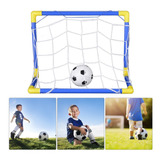 Brinquedo Kit 01 Trave De Futebol + Bola + Bomba De Encher