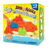 Brinquedo Kit Areia Mágica Transportes 200g