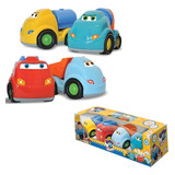 Brinquedo Kit Carrinhos Caminhão Miniaturas Carros Colorido Personagem Caminhões