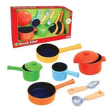 Brinquedo Kit Panelinhas Infantil 9 Peças - Brink Chef