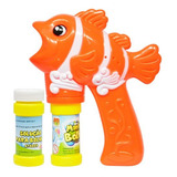 Brinquedo Lança Bolha De Sabão Pistola Arma Golfinho
