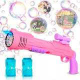 Brinquedo Lança Bolhas De Sabão Com Luz Máquina De Sopro Ar