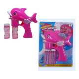 Brinquedo Lançador Bolhas Sabão Infantil Golfinho Som E Luz 