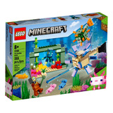 Brinquedo Lego 255 Pcs Minecraft A Batalha Do Guardiao 21180 Quantidade De Peças 255