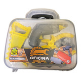 Brinquedo Maleta Kit Ferramentas Oficina 12 Peças Meninos