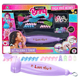 Brinquedo Menina Kit Infantil Maquina Trança Pulseiras