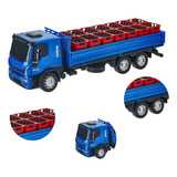 Brinquedo Menino Caminhão Iveco De Bebida + Acessórios