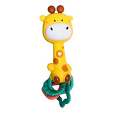 Brinquedo Mordedor Chocalho Girafa Musical Com Luz Som Buba