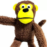 Brinquedo Mordedor Pelúcia Macaco Grande Com