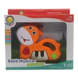 Brinquedo Musical Piano Girafa Luz Som