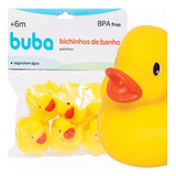 Brinquedo Para Banho Patinho De Borracha - Kit 6 Patos Buba