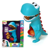 Brinquedo Para Bebê Dinossauro Papa Tudo Didático 26cm Elka
