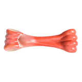 Brinquedo Para Cães Osso De Nylon Sabor Carne Bovina Mimo - Cor Vermelho