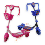 Brinquedo Patinete Princesa Scooter 3 Rodas