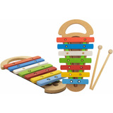 Brinquedo Pedagógico Em Madeira Xilofone Musical Alça