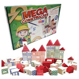 Brinquedo Pedagógico Madeira Brincando Engenheiro 120 Peças