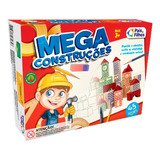 Brinquedo Pedagógico Madeira Brincando Engenheiro 45 Peças