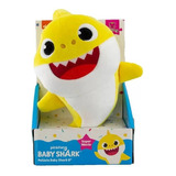Brinquedo Pelucia Baby Shark Amarelo 20cm