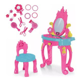 Brinquedo Penteadeira Princesas Infantil Com Acessórios