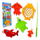 Brinquedo Pescaria Infantil Pega Peixe Com Vara De Pescar