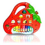 Brinquedo Pianinho Musical Baby Infantil Musicas Som Bichos