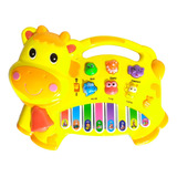 Brinquedo Pianinho Musical Baby Infantil Musicas Som Bichos