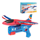 Brinquedo Pistola Lança Avião Planador Com