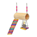 Brinquedo Playground Para Calopsita Periquito Hamster