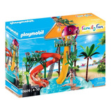 Brinquedo Playmobil Parque Aquatico Com Escorregadores
