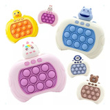 Brinquedo Pop It Eletrônico Som Anti Stress Educativo Cor Coelho Azul Com Marrom