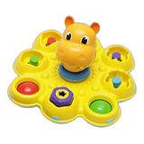 Brinquedo Pula Bloco Hipopótamo Amarelo Tateti