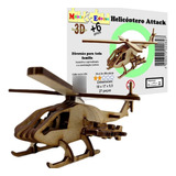 Brinquedo Quebra Cabeça 3d Helicóptero Attack