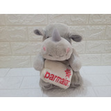 Brinquedo Rinoceronte Parmalat Pelucia 26 Cm Usado Bom Estad