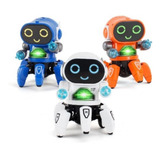 Brinquedo Robô Aranha Dançarino Com Luz E Som Opção De Cores