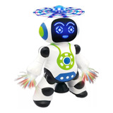Brinquedo Robô Dança Gira 360 Graus