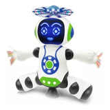 Brinquedo Robô Dançarino Eletrônico Gira 360