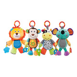 Brinquedo Sensorial Chocalho Mordedor Bebe Urso De Pelucia 