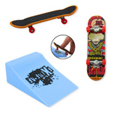 Brinquedo Skate De Dedo Com Rampa Obstáculo Radical