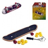 Brinquedo Skate De Dedo Radical Com Ferramentas E Acessórios