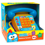 Brinquedo Telefone Sonoro Infantil Galinha Pintadinha C/sons