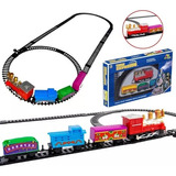 Brinquedo Trem Trenzinho Eletrico Locomotiva Vagões