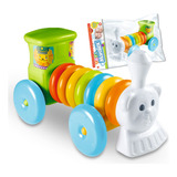 Brinquedo Trenzinho Argolas Infantil Didático Educativo