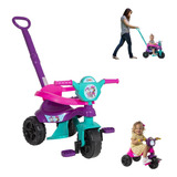 Brinquedo Tricicolo Motoca Infantil Empurrar Pedal 1 2 Anos